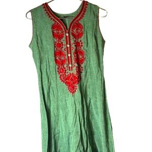 Shalwar Sari Kurta Embroidered Pakistani Indian Bollywood Wedding Party Dress XL